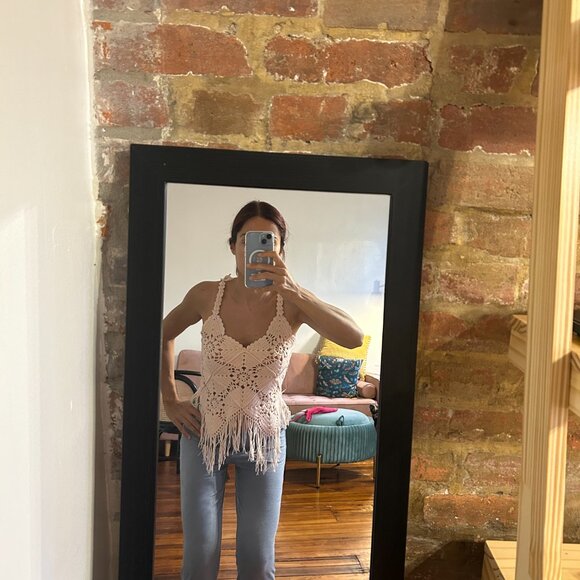 Crochet top cream/ecru - Picture 2 of 3